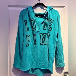 Victoria's Secret Teal Love Pink Hoodie